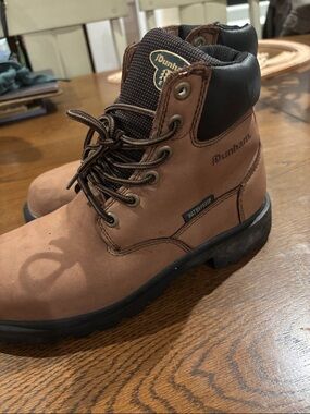 Dunham Men's Brown Waterproof Lace-Up Work Boots